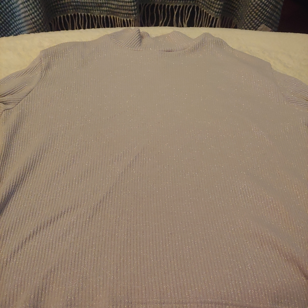 Purple Sparkly Turtleneck